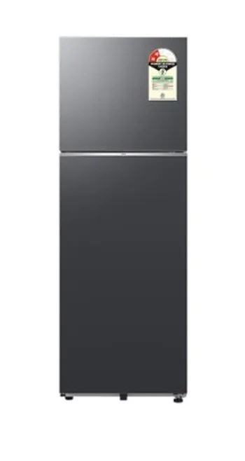 Samsung Double Door Refrigerator 350 Litres Wifi + convertible 2 Star Inverter RT38HG5A42BXHL Luxe Black