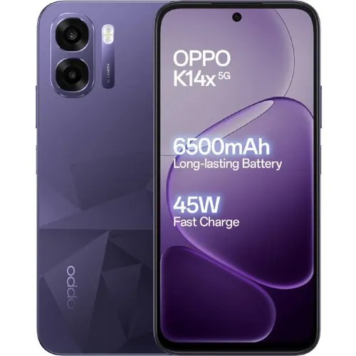 Oppo Android Smartphone K14 X 5G (4GB RAM, 128GB Storage/ROM) CPH2871 Prism Violet