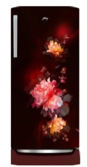 Godrej Single Door Refrigerator 207 Litres 4 Star Inverter RD EMARVEL 230DN TDI RT WN Radiant Wine