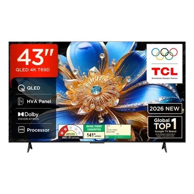 TCL QLED TV 109 cm (43 inches Android 43T69D Black