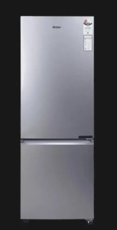 Haier Bottom Freezer Refrigerator 237 Litres 2 Star Inverter HRB-2872IETSA-P Titanium Steel