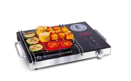 Wonderchef Induction Cooker 2200 Watts Infrared SS Frame Cooktop Easy Cook 63154925 Black