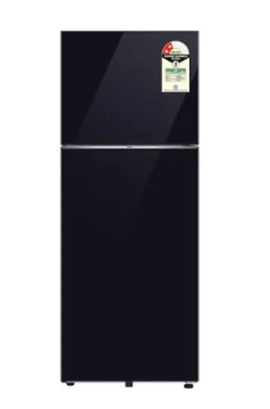 Samsung Double Door Refrigerator 467 Litres Convertible 2 star Inverter RT80H51C2BHL Black Glass