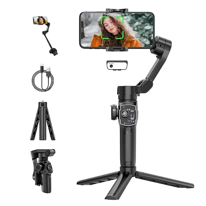 DigiTek Mobile Stabilizer Gimbal 3-Axis DSG-007F AI Gray