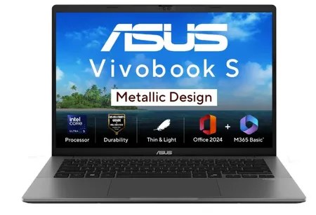 Asus Windows Laptop ULTRA 5 225H ,16G,512 Win11,Mso, 14 Inch Vivobook S S3407CA-LY057WS Matte Gray