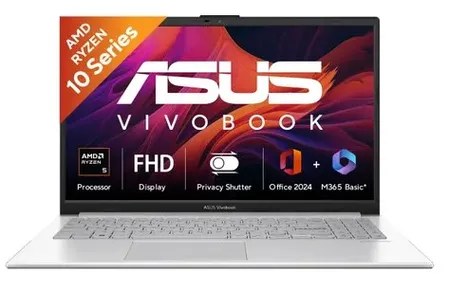 Asus Windows Laptop AMD Ryzen 5 40, 16GB DDR5,512SSD Win11,MSo Vivobook 15 E1504FA-BQ2113WS Cool Silver