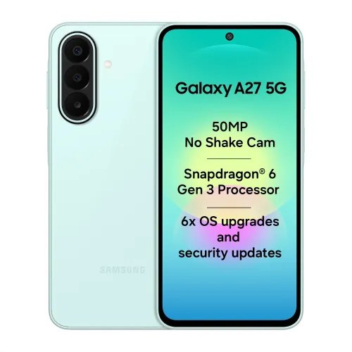 Samsung Android Smartphone A27 5G (6GB RAM, 128GB Storage/ROM) A276BD Light Green