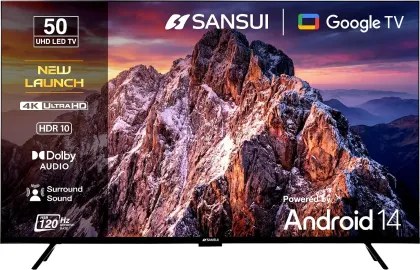 Sansui 4K Ultra HD TV 126 cm (50 inches) Android JSW50UG23 Black