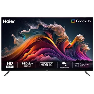 Haier HD LED TV 80 cm (32 inches) Android H32K82GX Black