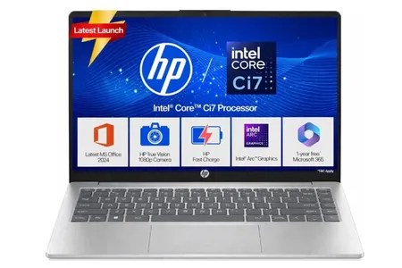 HP Windows Laptop Core i7-1355U,16GB,512GB Win11,MSo,14 EP Series 14 EP0159TU Silver