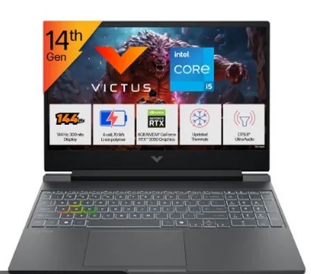 HP Gaming Laptop Core i5-14450HX,24GB DDR5,512SSD Win11,MSo 6GB 3050 Victus Victus 15 -FA2315TX Blue