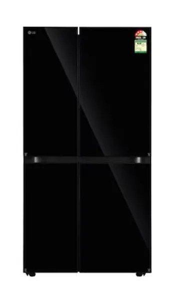 LG Side By Side Refrigerator 790 Litres Convertible 3 Star Inverter GL-B277HBM3 Black Mirror Glass